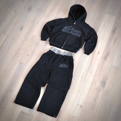 'Midnight Black' Zip-up